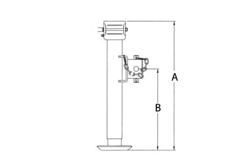 SIMOL | Hydraulischer shops Stützfuß | Spindelhub 250 mm | Tragfähigkei